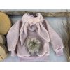Dětská mikina teddy bunny pudrová