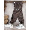 Dětské tepláky jogger Street ANDY BOOM double taupe