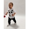 Dětské tričko BASIC panda style white s krátkým rukávem