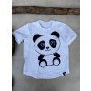 tričko BASIC panda style white