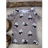 tričko žebro BASIC panda taupe