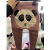 Dětské tepláky baggy panda style starorůž