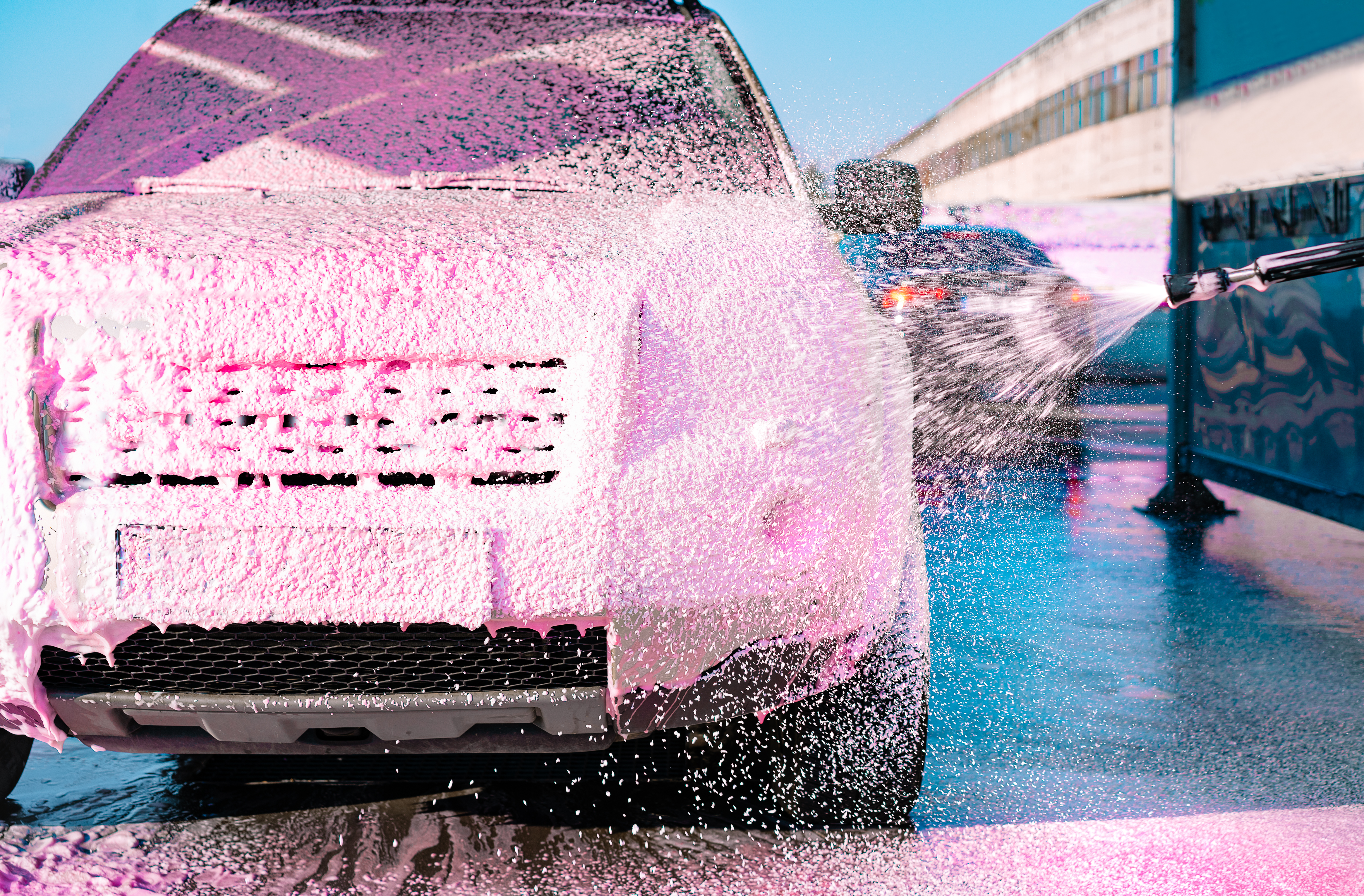 car-wash-with-pink-foam