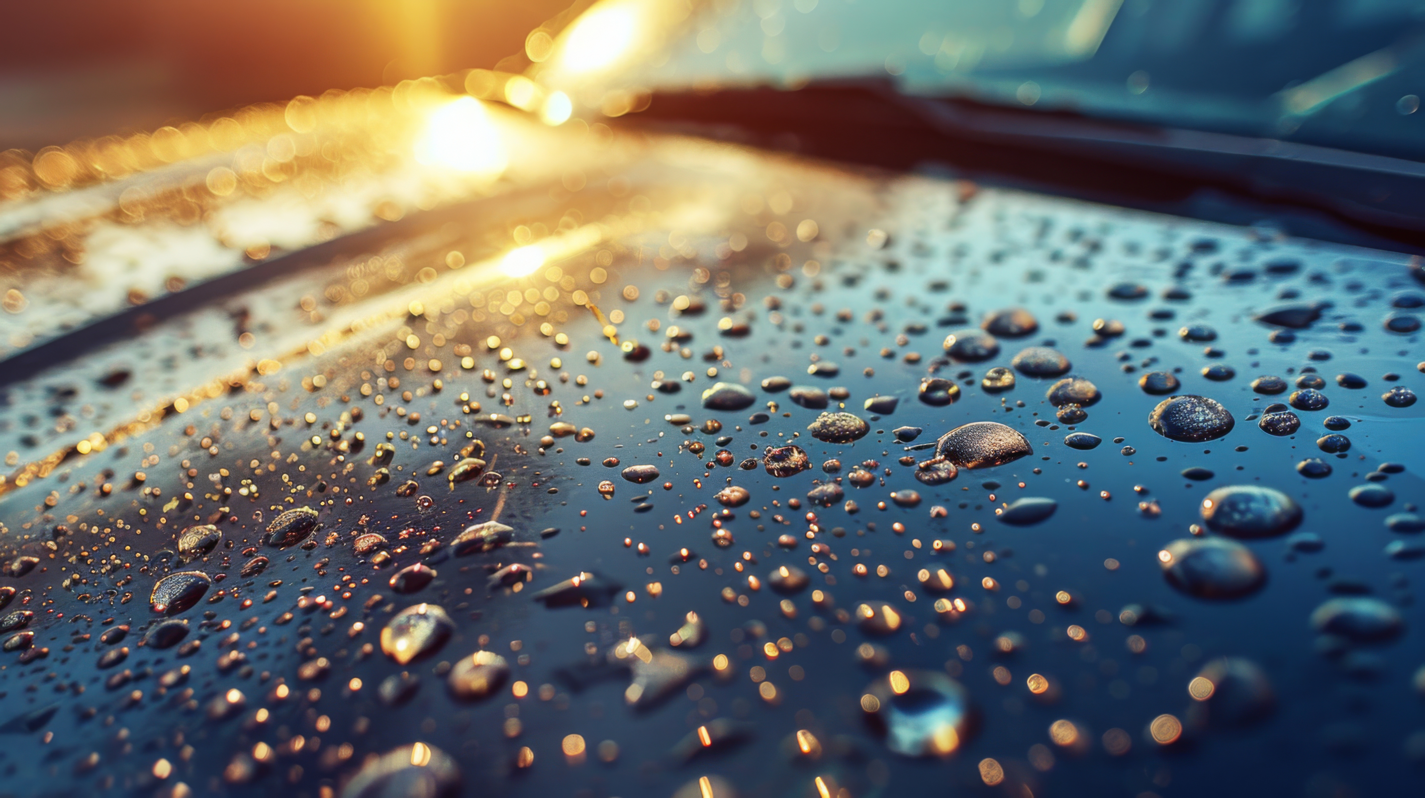 closeup-water-droplets-freshly-washed-car-sparkling-sunlight-enhancing-its-glossy-surface