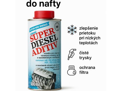 VIF Super Diesel Aditív zimný - zimná prísada do nafty pre ochranu motora a úsporu paliva