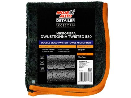 MOJE AUTO Mikrofibra Dwustronna TWISTED - sušiaci uterák, 47x53cm, 580gsm