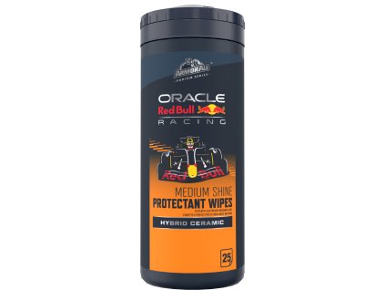 Armor All Oracle Red Bull Racing Medium Shine Protectant Wipes - čistiace a impregnačné obrúsky na interiér, 25ks v balení