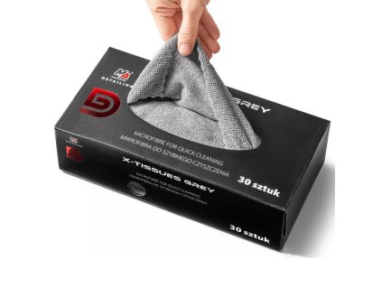 MA Detailing X-TISSUES GREY - sada 30 bezšvových mikrovláknových utierok na precízne čistenie (200 gsm)
