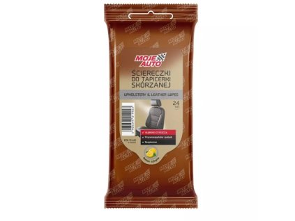 Moje Auto Upholstery and Leather Wipes - vlhčené utierky na kožené čalúnenie s vôňou citrónu