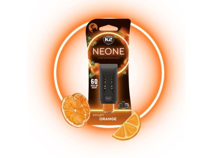 K2 Neone Orange osviežovač vzduchu do auta s reguláciou intenzity a výdržou až 60 dní