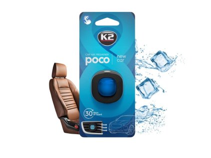 K2 Poco New Car - osviežovač vzduchu do auta na mriežku ventilácie s výdržou až 30 dní