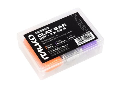 ITALKO Clay Bar Set 3x 50g - praktický set troch clay barov rôznej tvrdosti