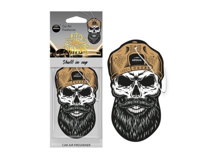 Aroma Car Dia De Los Muertos Skull in A - závesný osviežovač vzduchu