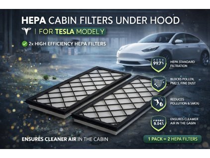 UFI Filters 53.519.00 - HEPA kabínový filter pod kapotu Tesla Model Y – 2 ks v balení