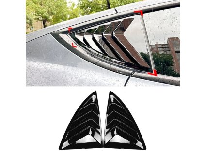 Bočné lamely zadného okna Sport Style – lesklá čierna pre Tesla Model Y (2020–2026)