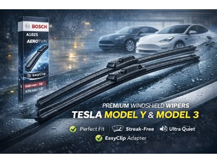 Stierače Bosch Aerotwin A102S - set pre Tesla Model 3 a Model Y