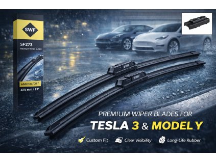 Stierače SWF SF273 - set pre Tesla Model 3 a Model Y
