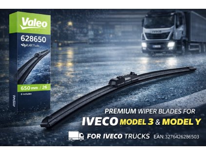 Stierač Valeo 628650 – robustné riešenie pre úžitkové vozidlá Iveco