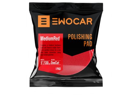 Ewocar Red medium - stredný leštiaci pad 125/150mm