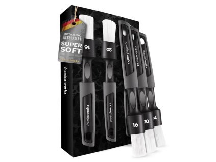 ChemicalWorkz White Soft Detailing Pinsel - set 3ks ultra mäkkých štetcov