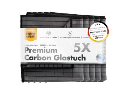 ChemicalWorkz Carbon Fiber Glass Towel - karbónová utierka na čisten skiel a lakovaných povrchov, 5ks v balení