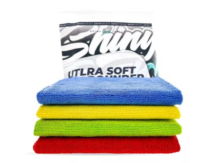 Shiny Freaks Ultra Soft Allrounder Pack - 4ks univerzálnych mikrovlákien, 350gsm, 40x40cm