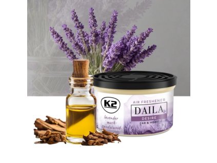 K2 Daila Desire - osviežovač vzduchu v plechovke s prírodnou drevenou náplňou