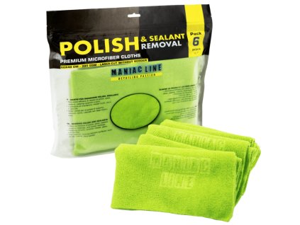 Ma-Fra Maniac Line Polish & Sealant Removal Towel - univerzálne mikrovlákno, 40x40cm, 380gsm, 6ks v balení
