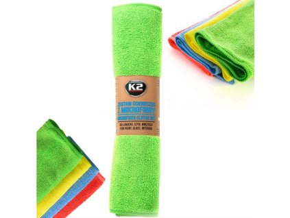 K2 Microfiber roll - 4ks univerzálnych mikrovláknových utierok, 30x35cm