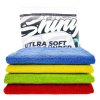 Shiny Freaks Ultra Soft Allrounder Pack - 4ks univerzálnych mikrovlákien, 350gsm, 40x40cm
