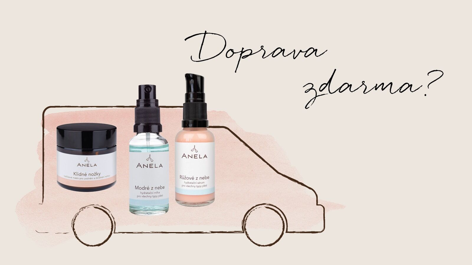Získejte zásobu přírodní kosmetiky Anela s poštovným ZDARMA!