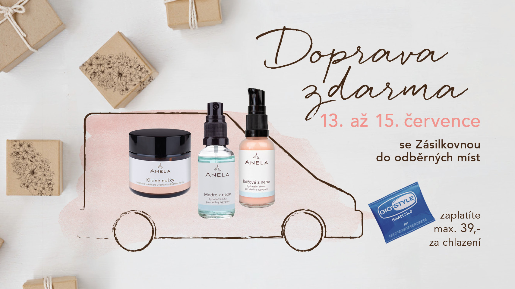 Doprava zdarma - červenec