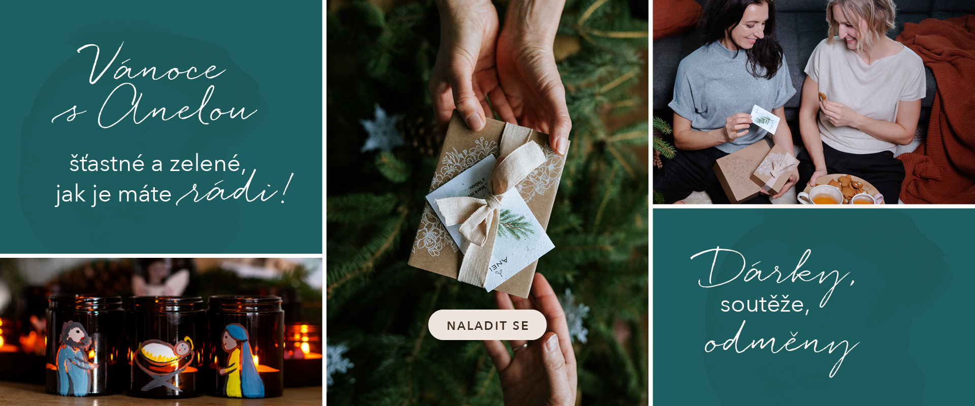 Vánoce s Anelou - šťastné a zelené, jak je máte rádi.