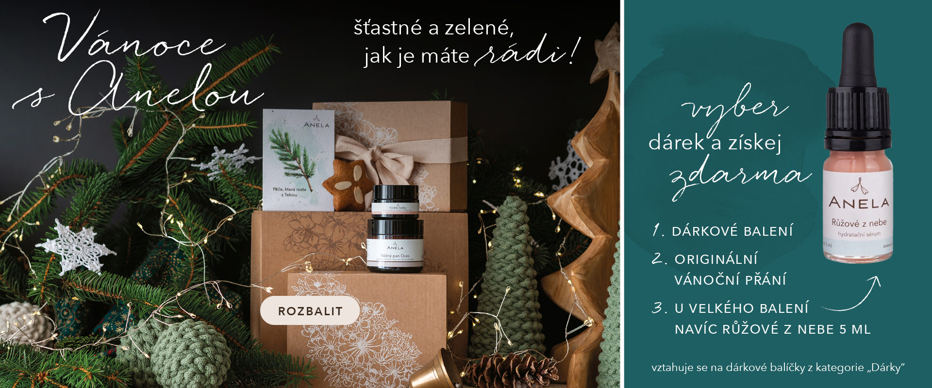 Vánoce s Anelou - šťastné a zelené, jak je máte rádi.