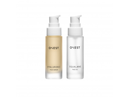 onest hya face serum squalane face oil set limited edition