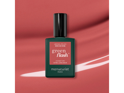 manucurist green flash gel nail polish gelovy lak na nechty bois de rose