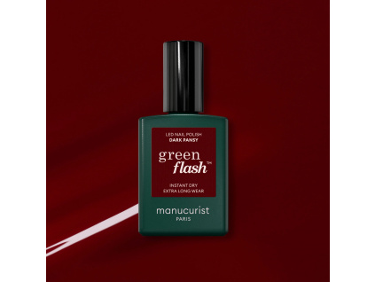 manucurist green flash gel nail polish gelovy lak na nechty dark pansy