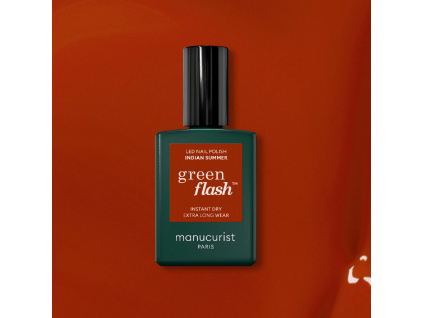 manucurist green flash gel nail polish gelovy lak na nechty indian summer