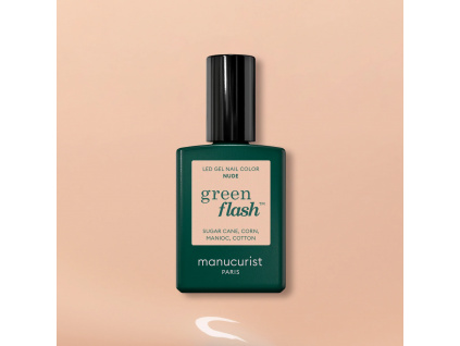 manucurist green flash gel nail polish gelovy lak na nechty nude