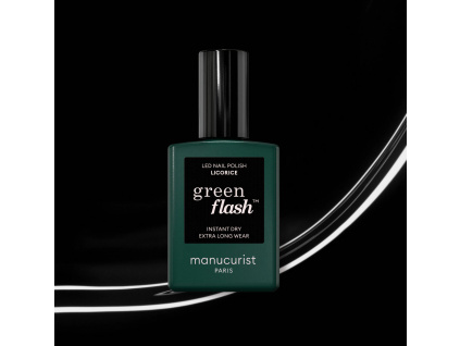 manucurist green flash gel nail polish gelovy lak na nechty licorice