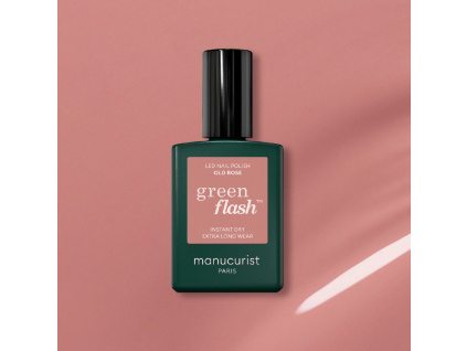 manucurist green flash gel nail polish gelovy lak na nechty old rose