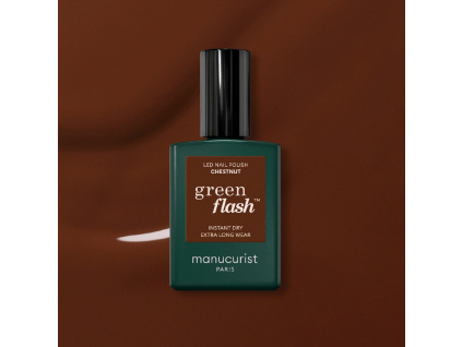 manucurist green flash gel nail polish gelovy lak na nechty chestnut