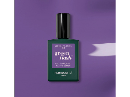 manucurist green flash gel nail polish gelovy lak na nechty iris