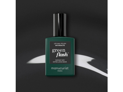 manucurist green flash gel nail polish gelovy lak na nechty anthracite
