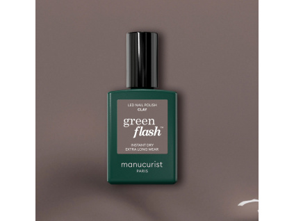 manucurist green flash gel nail polish gelovy lak na nechty clay