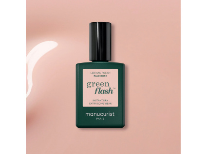 manucurist green flash gel nail polish gelovy lak na nechty pale rose