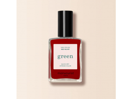 manucurist green nail polish lak na nechty red velvet