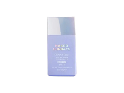 naked sundays cabana glow mineral serum drops pletove serum spf50 sheer white