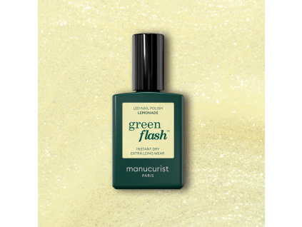 manucurist green flash nail polish gelovy lak na nechty lemonade
