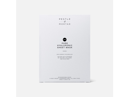 pestle and mortar essentials pure hyaluronic sheet mask maska s ky hyaluronovou